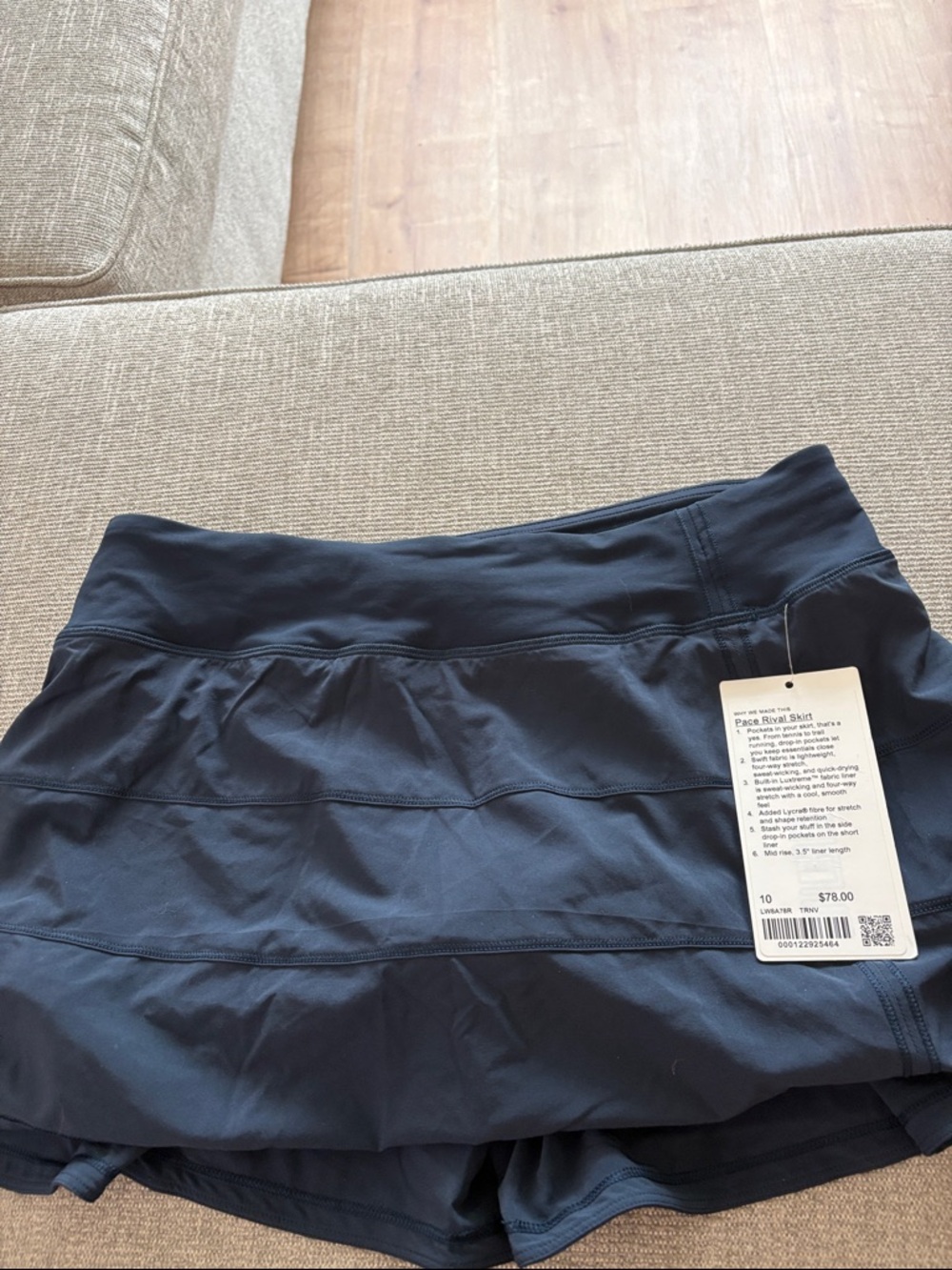 lululemon athletica Navy Blue Athletic Skort